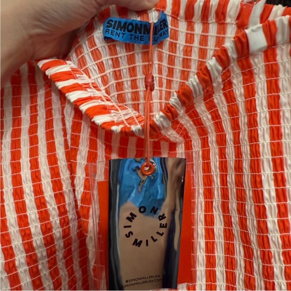 Simon miller orange Striped Women's Dress - Picture 4 of 5